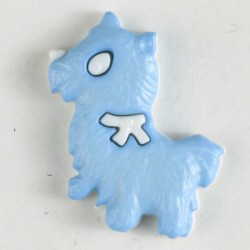 Barneknapp, 22mm dog/lysblå