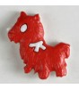 Barneknapp, 22mm dog/rød