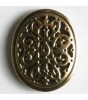 Gullknapp, 13mm oval