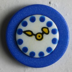 Barneknapp, 18mm klokke/blå
