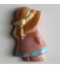 Barneknapp, 23mm jente m hatt