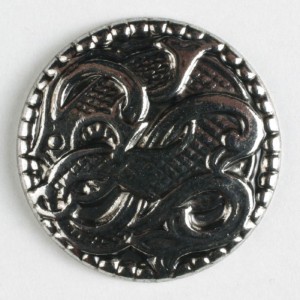Sølvknapp, 23mm Midtgarsormen
