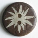 Treknapp, 18mm edelweiss
