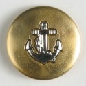 Gullknapp, 18mm med anker