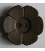 Knapp, 28mm blomst, brun