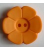 Knapp, 28mm blomst, orange