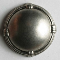 Sølvknapp, 18mm antikk