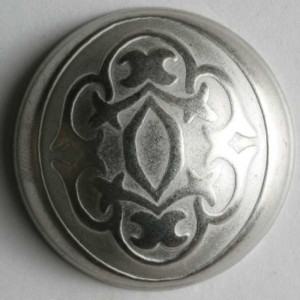 Sølvknapp, 20mm matt