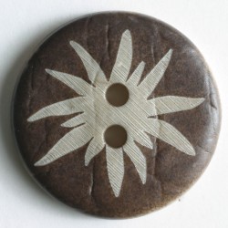 Treknapp, 23mm edelweiss