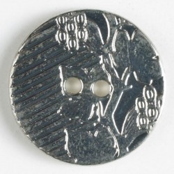 Sølvknapp, 20mm