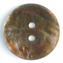 Perlemorknapp, 18mm brun