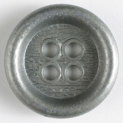 Sølvknapp, 23mm antikk