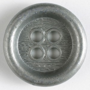 Sølvknapp, 23mm antikk
