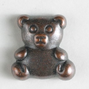 Barneknapp, 18mm bamse,bronse