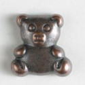 Barneknapp, 18mm bamse,bronse