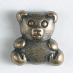 Barneknapp, 18mm bamse,messing
