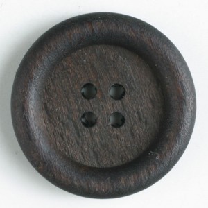 Treknapp, 28mm brun