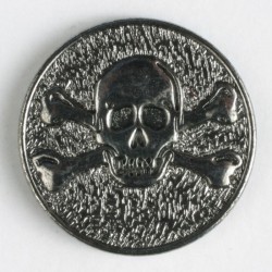 Sølvknapp, 20mm