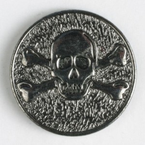 Sølvknapp, 20mm
