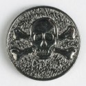 Sølvknapp, 20mm