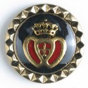 Gullknapp, 15mm marine