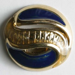Gullknapp, 18mm marine