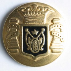 Gullknapp, 18mm rund