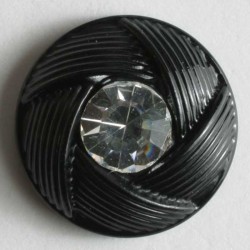 Strassknapp, 13mm sort