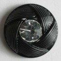 Strassknapp, 13mm sort