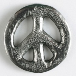 Sølvknapp, 23mm "mot mye"