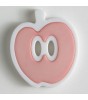 Barneknapp, 25mm eple rosa