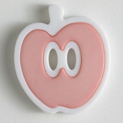 Barneknapp, 25mm eple rosa