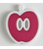 Barneknapp, 25mm eple cerise