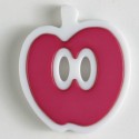 Barneknapp, 25mm eple cerise