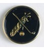 Gullknapp, 20mm Emalje,golf
