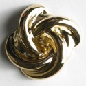 Gullknapp, 18mm "knute"