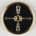 Gullknapp, 18mm Olav-skjoldet