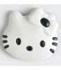 Knapp, 28mm HelloKitty,hvit