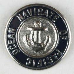 Sølvknapp, 20mm Navigate