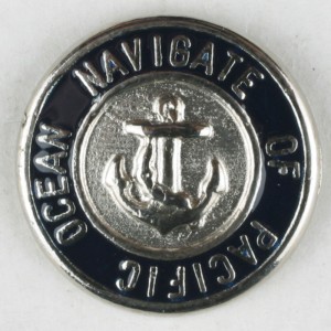Sølvknapp, 20mm Navigate
