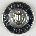 Sølvknapp, 20mm Navigate