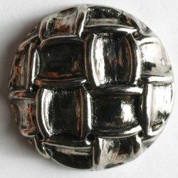 Sølvknapp, 25mm fletting