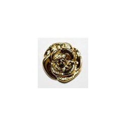 Gullknapp, 13mm rose