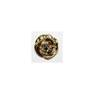 Gullknapp, 13mm rose