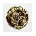 Gullknapp, 13mm rose