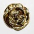 Gullknapp, 13mm rose