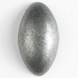 Sølvknapp, 25mm antikk