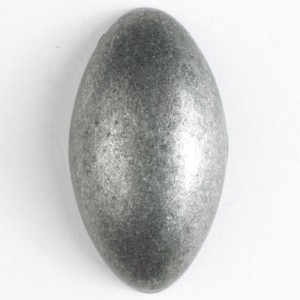 Sølvknapp, 34mm antikk