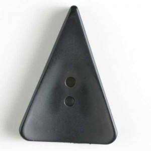 Knapp, 48mm trekant, sort