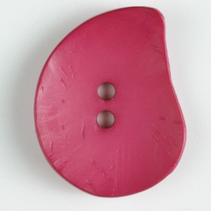 Knapp, 50mm dråpe, pink